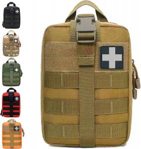 China 1000D Molle Ifak Pouch Rip Away, Tactical Tear Away Medical Pouch Empty, Military First Aid Pouch Bag Only for Camping on sale