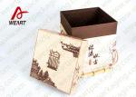 Long Handled Decorative Gable Boxes , Christmas Cardboard Boxes With Lids ODM