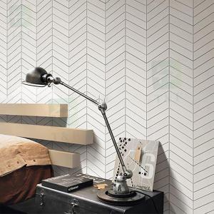 Quality Morden Fish Bone Marble Mosaic Background Wall Tiles For Living Room for sale