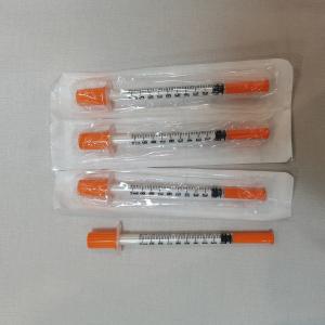 Quality 1ml Insulin Injection Syringe With Fixed Needle Concentric 100 Units Or 40 Units for sale