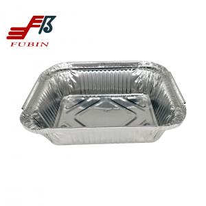 Quality Alloy 8011 550ml Rectangular Foil Trays With Lids Work Home Packaging for sale