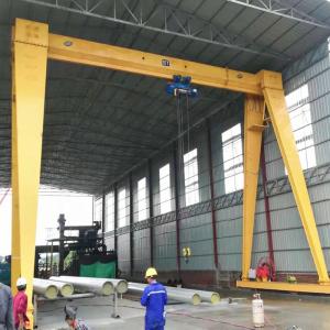 Quality Multipurpose Single Girder Gantry Crane 5T 10T 20T For Concrete Marble Block Granite Lifting for sale