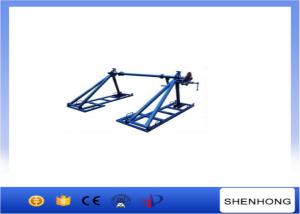 China 5 Ton Integratd Cable Reel Jack Stands Spooling Heavy Drums With Disc Tension Brake on sale