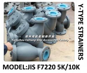 Quality JIS F7220 5k/10k Cast iron Y-type Strainers for sale