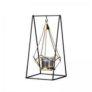 Quality Modern Minimalist Wind Cradle Hanging Candle Holders With Metal Frame for sale