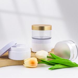 China 100ml Plastic Cream Jars OEM PP Cosmetics Packaging Cream Jar on sale