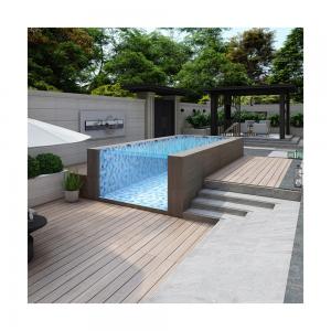 China Acrylic Villa Pool 6ft Deep Balboa Controlled Rectangular Above Ground Swim Pool on sale