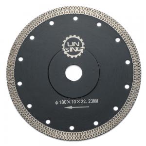 China 140 Teeths Turbo Saw Blade for Stone Slab and Tile Cutting Wet Dry Cutting Disc on sale
