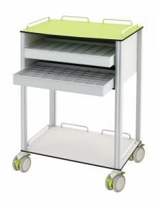 Quality ISO9001 890mm HPL Medication Hospital Medicine Trolley Medical Trolley Cart for sale