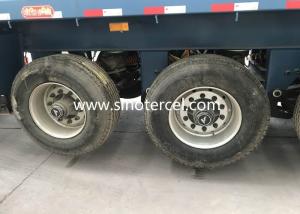 3 Axle Semi Tipper Truck 24 Cbm Dump Semi Trailer With 8mm Bottom Plate