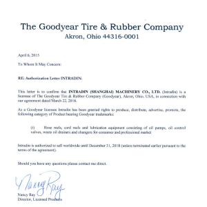 Intradin（Shanghai）Machinery Co Ltd Certifications