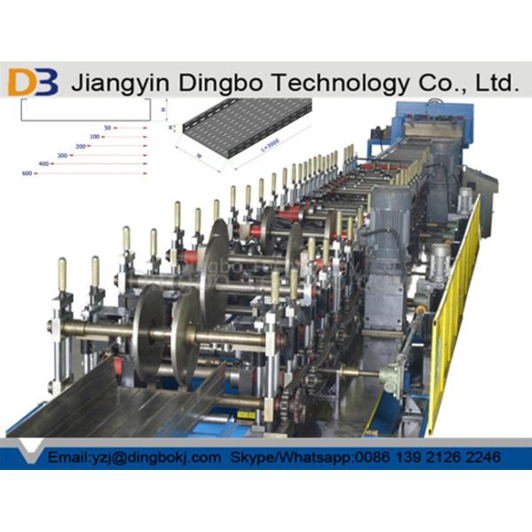 Buy Line Speed 4-6m / Min Standard Cable Tray Roll Forming Machine Chain Drive For Construction at wholesale prices