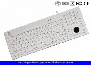 China White IP68 Super Slim USB Silicone Keyboard With On / Off Switch on sale