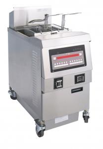 Quality Small Commercial Kitchen Equipments 25L Stainless Steel Single - Tank Electric / Gas Open Fryer for sale