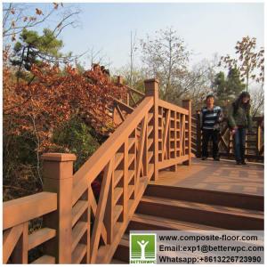 Quality Corridor WPC Deck Railings Exterior Garden Composite Railing Kits for sale