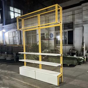 Factory Customized Size Color Logo Shanghai Xingye Shelf Yellow Mesh Gondola Shelving Hardware Store Shelf