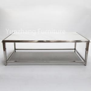 Quality Faux Marble Simple Style Center Table Marble Coffee Table For Living Rooms for sale