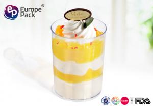 China Disposable Small Dessert Cups Ps Container 6.5Cm Hight , 4.8Cm Top Diameter on sale