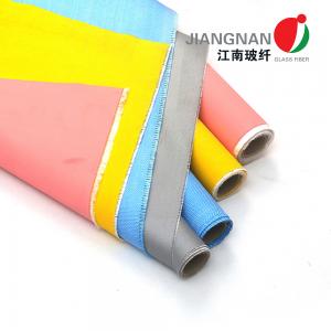 Quality 1 Side 18 Oz Silicone Coated Fiberglass Fabric For Heat Insulation Pipe Cover for sale