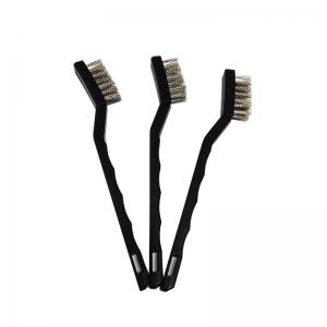 China Flexible Mini Brass Stainless Steel Wire Brushes 26.5cm Nylon PP Materials on sale