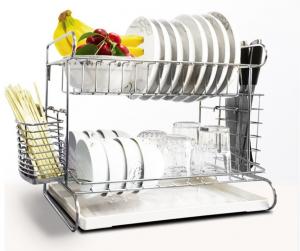 Quality Countertop Kitchen Wire Baskets Fork Chopsticks Storage With A Vegetable Plate for sale
