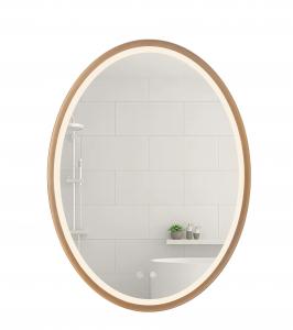 Quality 600*800MM Aluminum Frame Oval Bathroom Mirror Clear Reflection Effect for sale