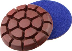 Quality 3 Inch Metal Chip Concrete Floor Polishing Pads Grit 50 In Round Shaped for sale