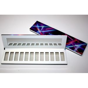 Buy cheap 12 Pan Paper Empty Eyeshadow Palette Handmade With White Pearl Paper from wholesalers