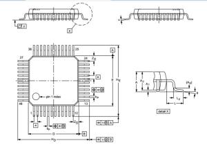 Single-chip 16-bit/32-bit microcontrollers; 8 kB/16 kB/32 kB flash with ISP LPC2106FBD48  QFP Integrated Circuit Chip