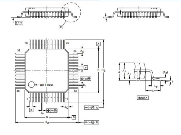 Buy Single-chip 16-bit/32-bit microcontrollers; 8 kB/16 kB/32 kB flash with ISP LPC2106FBD48  QFP Integrated Circuit Chip at wholesale prices