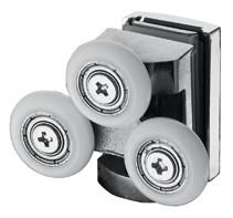 Quality Polished SS304 Sliding Patio Door Rollers For Shower Door for sale