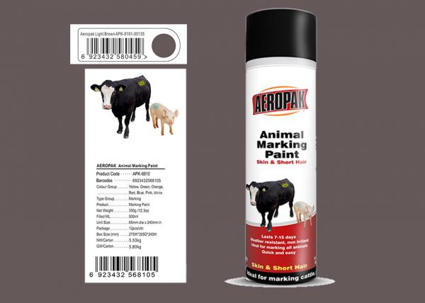 Buy Light Green Animal Marking Spray Paint For Pig With MSDS Certification at wholesale prices