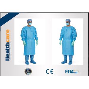 Buy cheap Red / Green Disposable Surgical Gowns Against Liquid Biodegradable Elastic Cuff from wholesalers