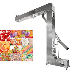 Quality Candy Snack Peanut Grain Tea Chain Bucket Elevator T / C / Z Type Double Outlet  For Food Machine for sale