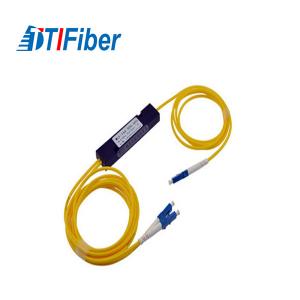 China FBT 1X2 2x2 Fiber Optic Splitter PLC 1310/1550nm 0.9mm ABS Type For FTTX System on sale