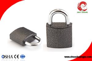 China High Security Iron Chrome Plated  Black Color Iron Padlock 50mm on sale