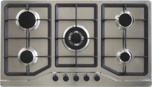 Quality Super Flame Home Gas Stove , Five Burner Gas Cooker AC / Battery Ignition Type for sale