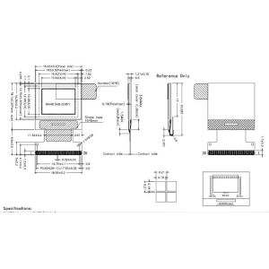 0.66 Inch TFT Display Screen 64*48 Resolution SPI Interface All O'clock Viewing