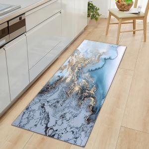 Quality Long Square Marble Kitchen Floor Mats Stone Pattern Themed Doormat for sale