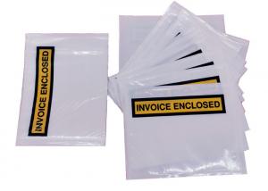 China 4.5x5.5 In Waterproof Document Pouches A4 Packing Slip Enclosed Envelopes on sale