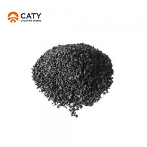 Quality Resilient Rubber Mulch Chips , Anti Corrosion Recycled Rubber Pellets for sale