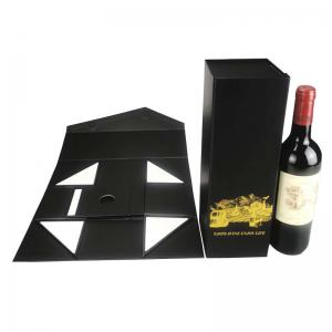Quality Logo Printing Wine Bottle Boxes Packaging Wine Gift Box Cardboard Wholesale Wine Boxes For Sale for sale