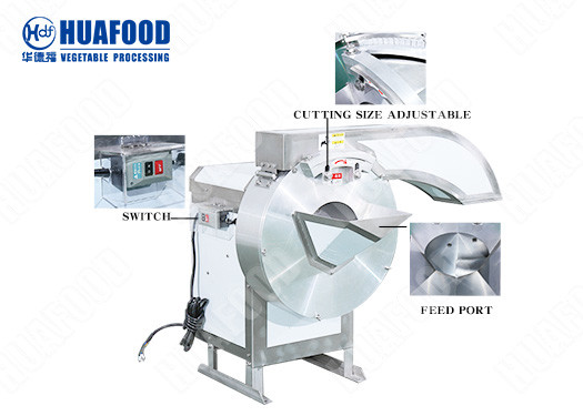Multifunction Vegetable Cutting Machine Durable Potato Chips Cutting Machine , French Fries Cutting Machine