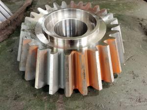 Quality 20CrNi2MoA Alloy Pinion Straight Conical Gear With Carburizing Heat Treatment for sale