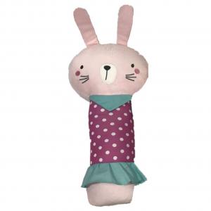 Quality Stuffed Cute Pink Rabbit Cushion Toy Plush Car Seat Pillow Toy in Relief of Stress for sale