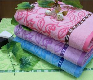 Colorful printed or jacquard towel