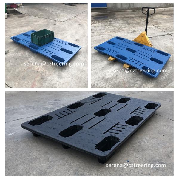Recyclable Thermoformed HDPE Plastic Pallets Vacuum Form Technique Blue Color