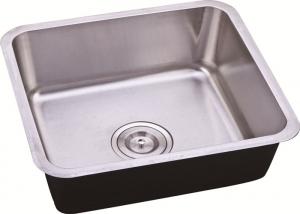 China Inox Undermount Stainless Steel Sink Bowl / Stainless Steel One Bowl Kitchen Sink on sale