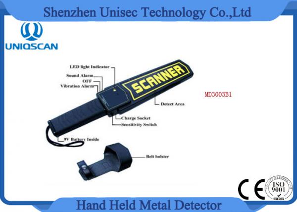 Buy High Sensitivity Hand Held Security Detector , Metal Detector Scanner For Airport at wholesale prices