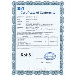 KOCENT OPTEC LIMITED Certifications